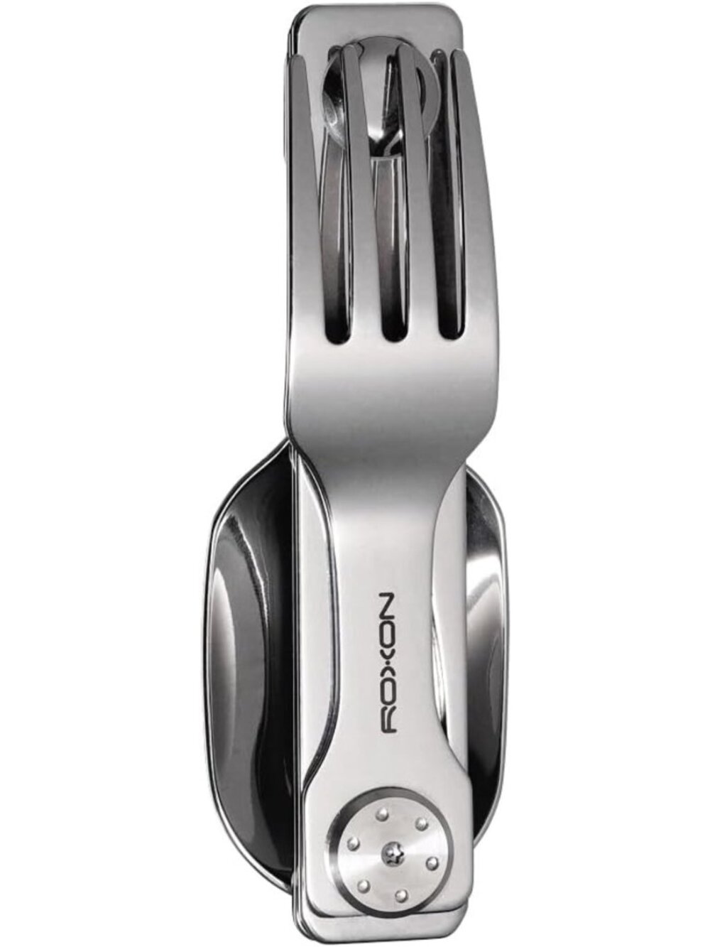 2-in-1 Detachable Folding Camping Utensil Set - Fork & Spoon for Outdoor